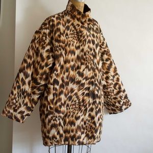 Vintage Silk Puffer Coat